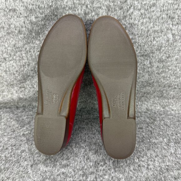 ✅SAS Womens 8.5N Red Leather Tripad Comfort Penny Loafers Slip-On Moccasin Style - Picture 2 of 12
